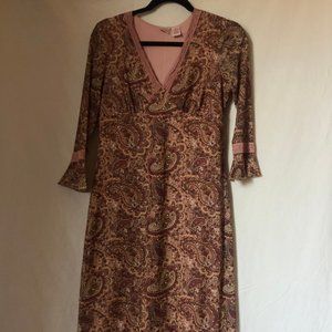 Paisley patterned dress